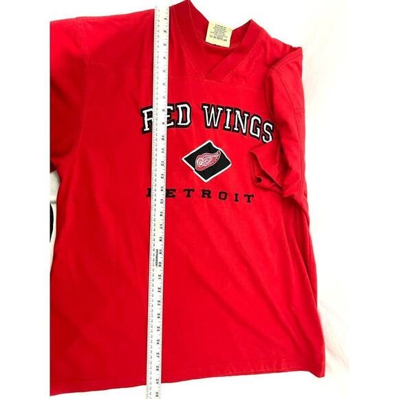 VTG Detroit Red Wings Embroidered NHL Shirt LARGE 1990's Lee Sport - Picture 16 of 16